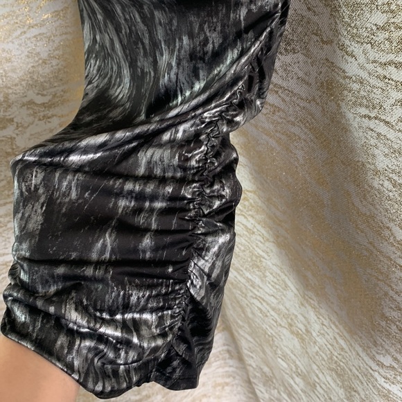 Ripe Black With Shimmery Silver Cocktail Dress - Picture 6 of 11